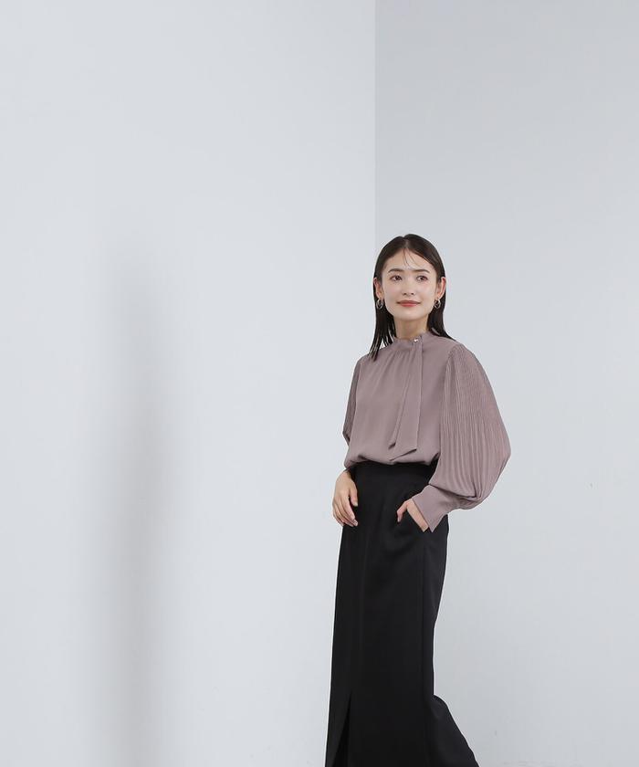 楊柳ボウタイワンピース | NATURAL BEAUTY BASIC（ナチュラル