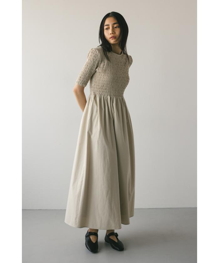 セール 30%OFF】シャーリングギャザーワンピース(506531405