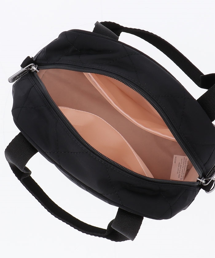 MINI DUFFLE W PEARLSブラックパール（ミニバッグ）｜LeSportsac