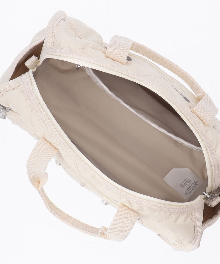 MINI DUFFLE W PEARLSサンドバーパール(506417972) | LeSportsac MINI DUFFLE W PEARLSサンドバーパール(506417972) | LeSportsac