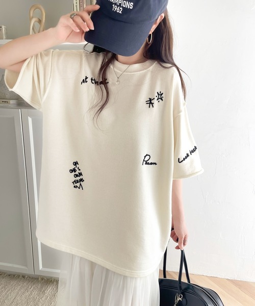 ★韓国人気★elfelfelfarchives RAGLAN L LOGO DRESS 4色 花柄 エレガント・Vネック・カシュクール・七分袖・マキシ
