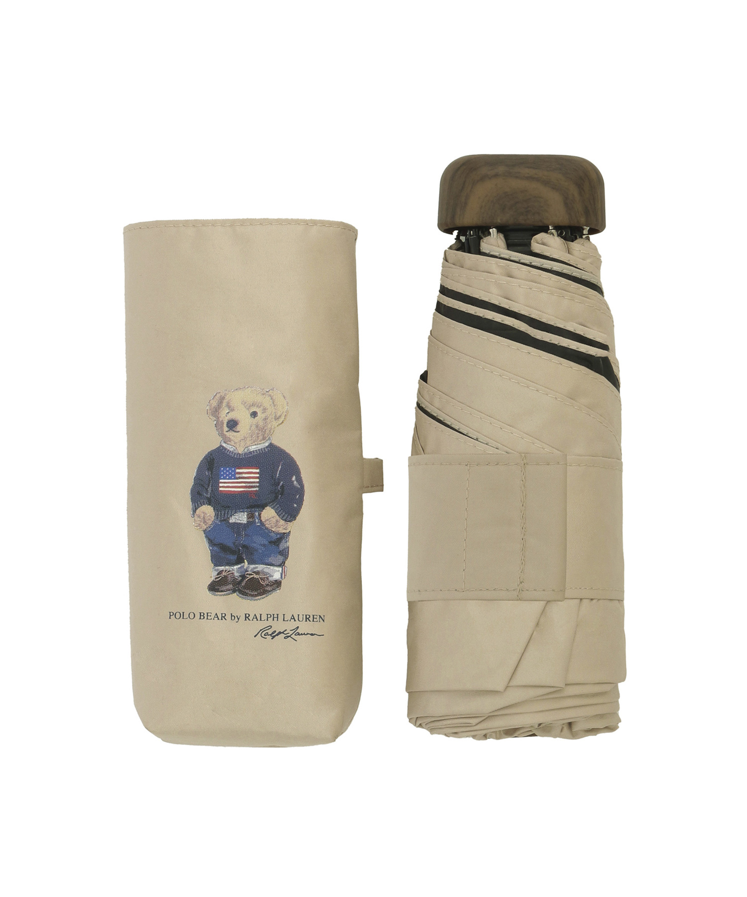 新品　折りたたみ傘 遮光 晴雨兼用折りたたみ日傘　POLO BEAR ポロベア 遮光 晴雨兼用 折りたたみ日傘 自動開閉 'POLO BEAR' ポロベア