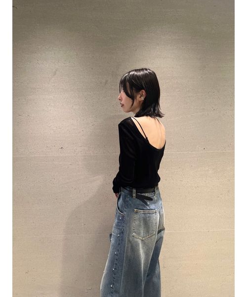 セール 40%OFF】フロッキープリント2wayトップス(506525715 セール 40%OFF】フロッキープリント2wayトップス(506525715