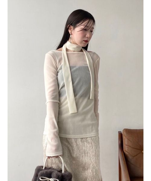 セール 40%OFF】フロッキープリント2wayトップス(506525715 セール 40%OFF】フロッキープリント2wayトップス(506525715