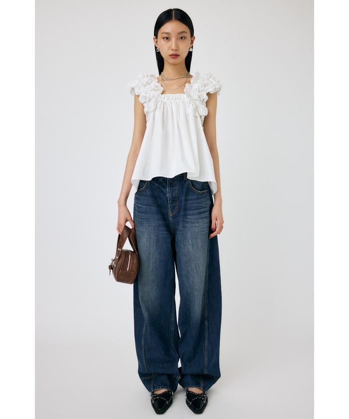 MOUSSY SHOULDER FRILLS トップス　マウジー SHOULDER FRILLS トップス(506554970) | マウジー(moussy) - d