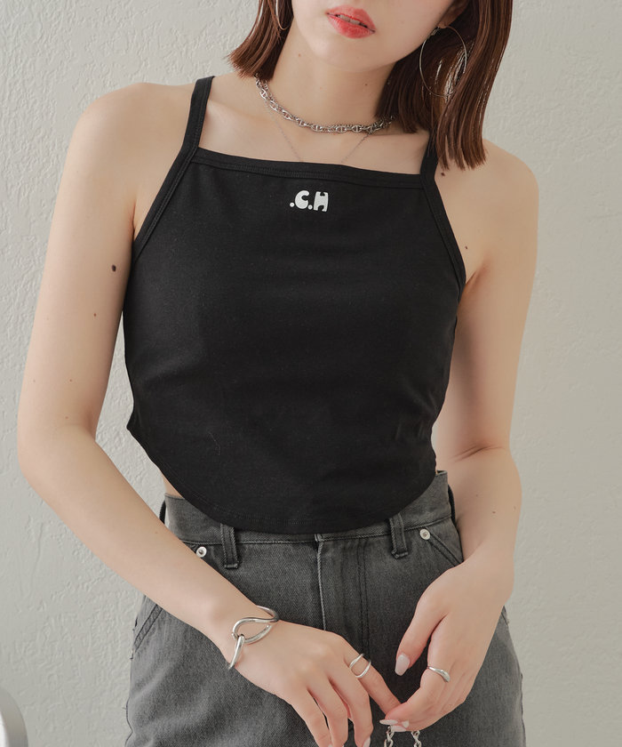 セール 64%OFF】【Chico】ロゴプリントラウンドキャミ(506555586