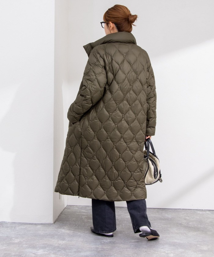 ◇【WEB限定】【TAION/タイオン】ヘチマキルトロングダウン 24AW
