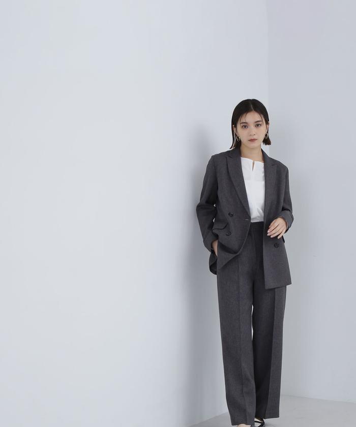 シャークスキン SETUP ワイドパンツ 24AW(506567580
