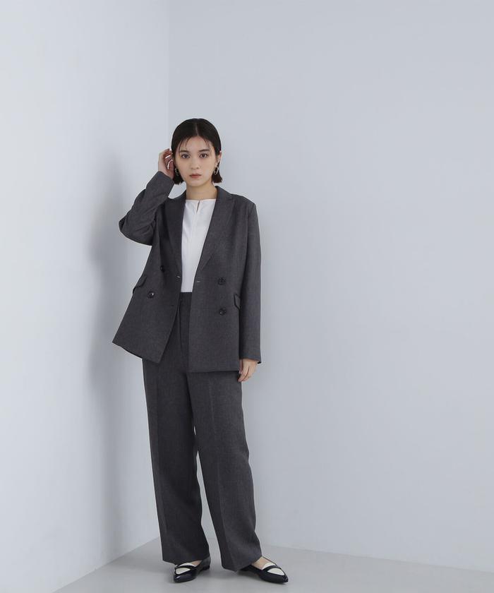 シャークスキン SETUP ワイドパンツ 24AW(506567580