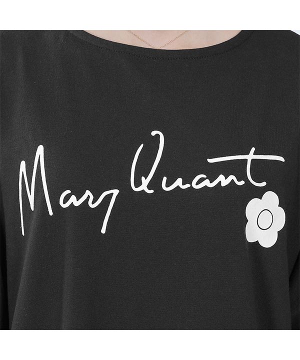 マリークワント MARY QUANT レトロロゴライン プルオーバー （ホワイト） マリークワント MARY QUANT レトロロゴライン プルオーバー