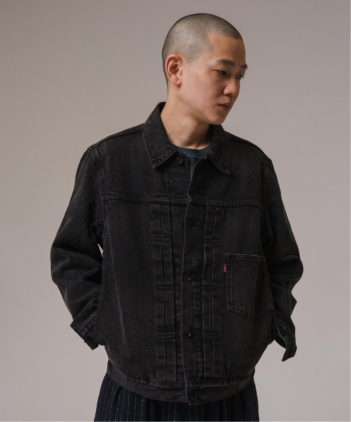 EDIFICE別注 Levi's Trucker Jacket 506 サイズS Levi's(リーバイス) 30th 別注 Type 1 Trucker Jacket BLACK