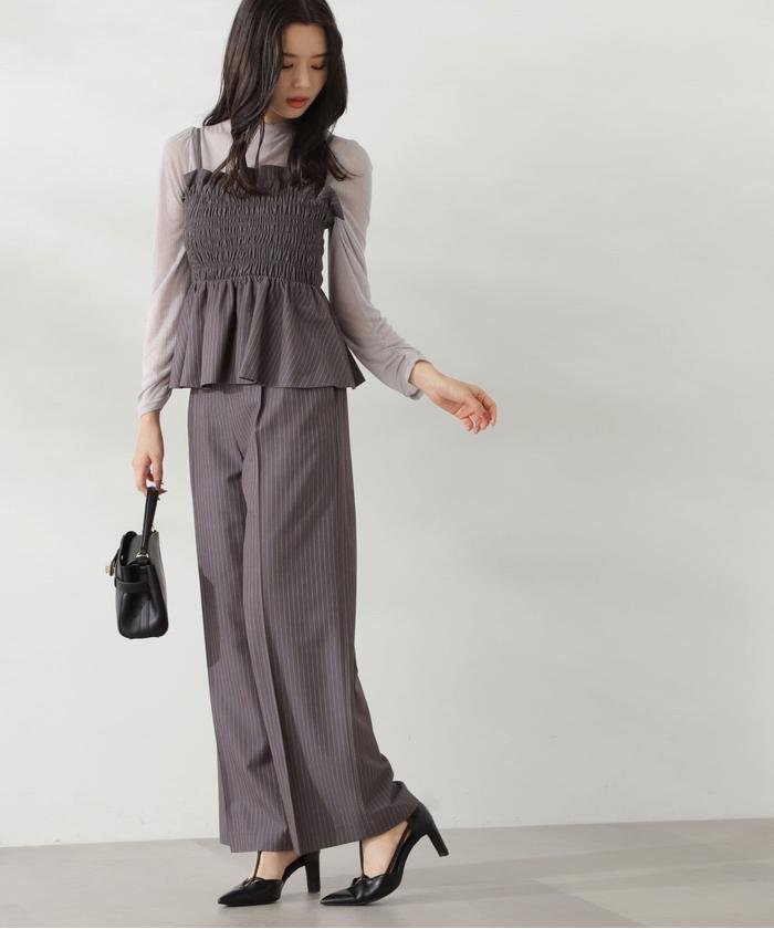 タックワイドパンツ24AW プロポーション タックワイドパンツ24AW | プロポーション ボディドレッシング