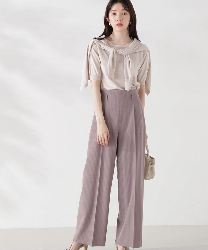 タックワイドパンツ24AW プロポーション セール】タックワイドパンツ24AW(506491583) | プロポーション