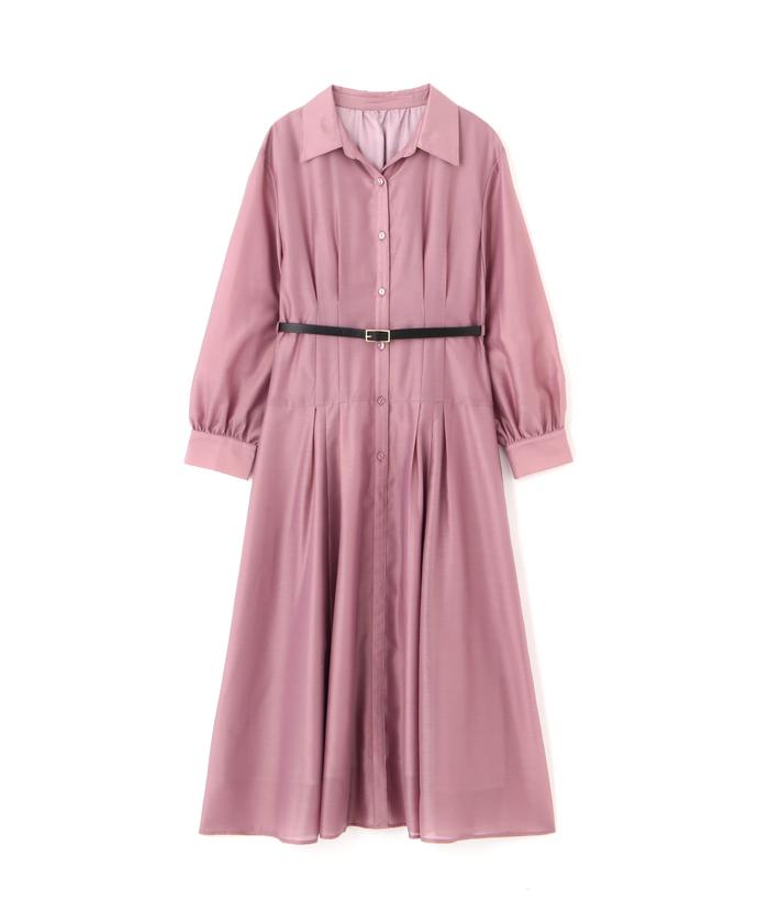 ボントン　リバティシャツワンピース6A ボントン リバティシャツワンピース6A SHETH - リバティ柄シャツ