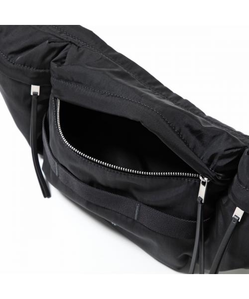 ✨極美品✨ジルサンダー　LIDベルトバッグ　ボディバッグ　レザー　ナイロン　黒 ジルサンダー Jil Sander ボディバッグ ベルトバッグ ブラック