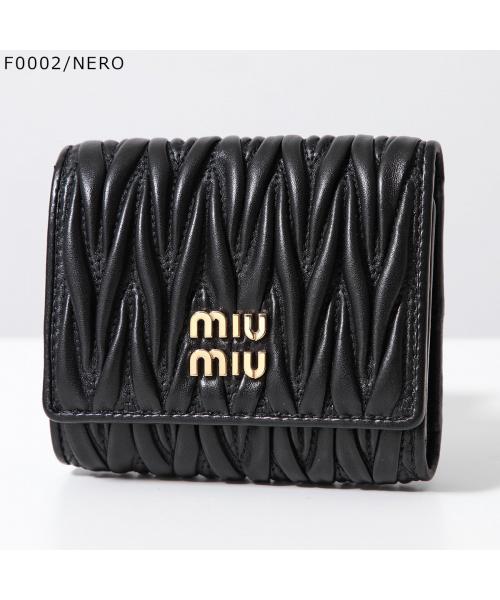 セール】ミュウミュウ Miu Miu MIUMIU 三つ折り財布 MATELASSE セール】ミュウミュウ Miu Miu MIUMIU 三つ折り財布 MATELASSE