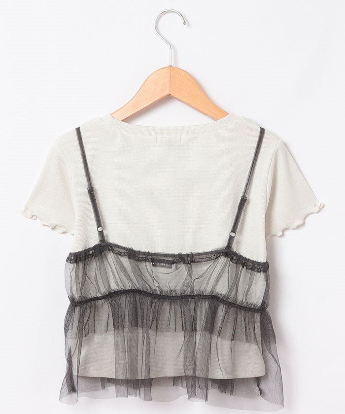 未使用・タグ付✨️　LOVELESS/ラブレス　キャミソール　半袖　チュール SUMMER ITEMS 夏の買い足しアイテム｜LOVELESS(ラブレス