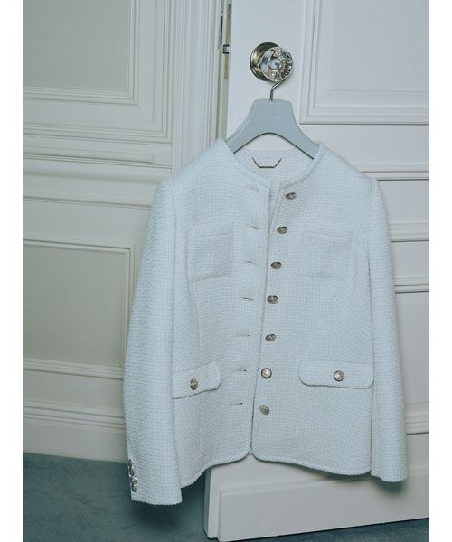 セール 50%OFF】パイピングツイードジャケット(506586706 セール 50%OFF】パイピングツイードジャケット(506586706