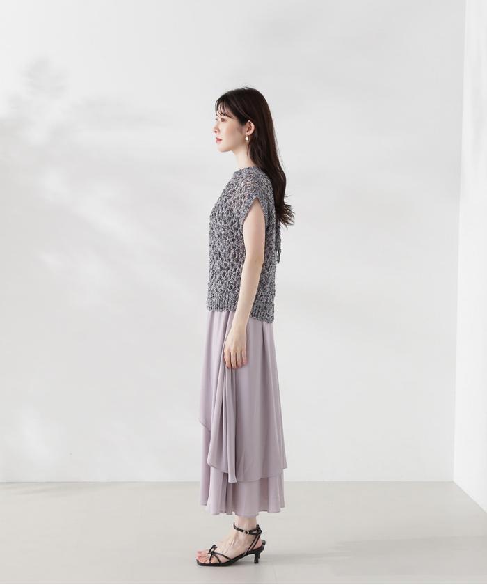 セール 60%OFF】テープヤーンニット×キャミワンピースセット24AW