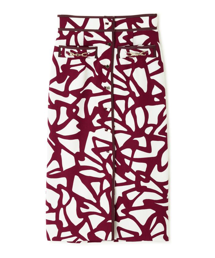 セール 50%OFF】◇モダンジオメトリックプリントスカート