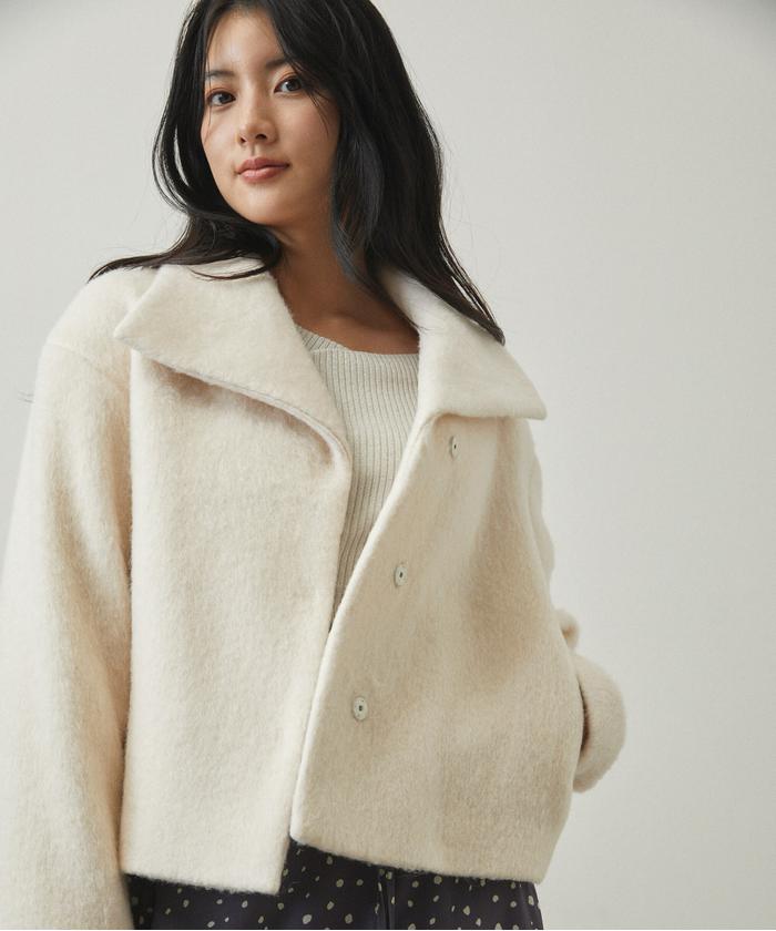 訳あってお買い得！30～80％OFF セール 50%OFF】ショートシャギーコート(506590316 ジャケット・アウター