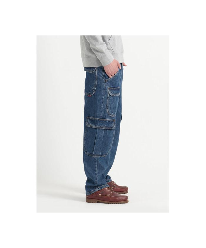 美品 LEVI'S リーバイス STAY LOOSE カーゴ デニム テーパード セール】STAY LOOSE カーゴ ミディアムインディゴ(506596512