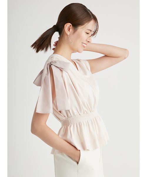 セール 40%OFF】ショルダーリボンカットトップス(506598757