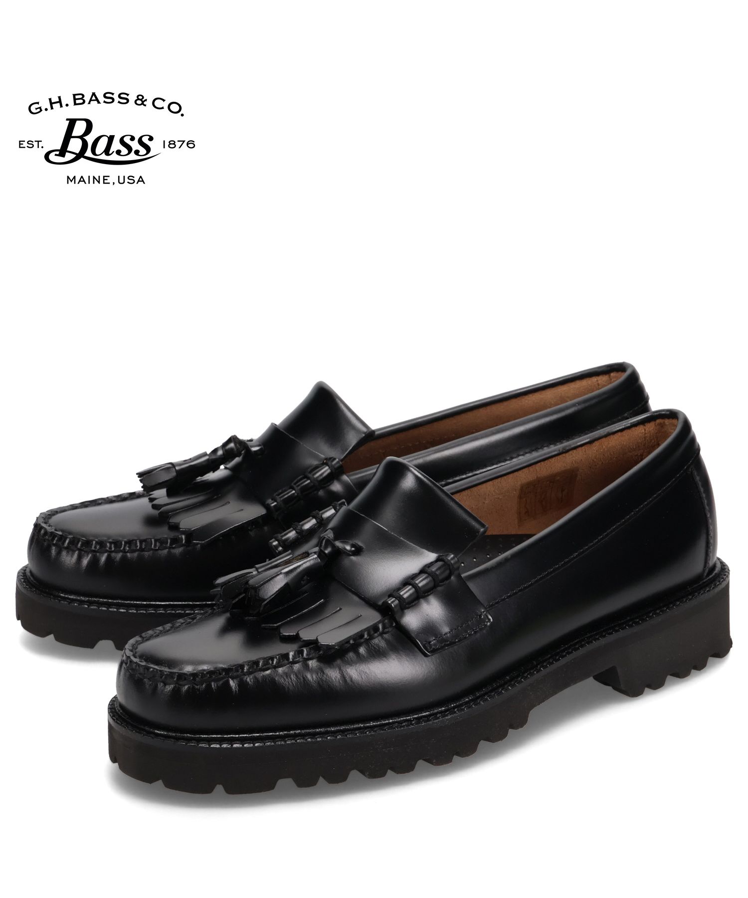 Fred Perry x G.H. Bass グリーン ローファー US8