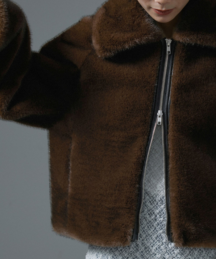 ジャケット・アウター maison celon eco fur short jacket eco fur short jacket – célon