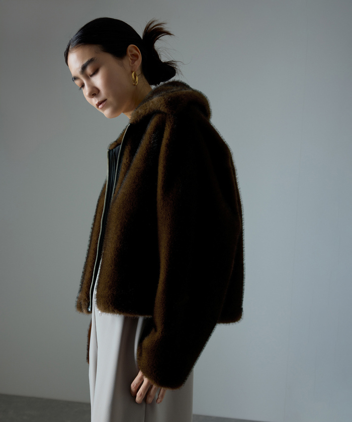 LOEWE/ロエベ グラマミンク クロップド/フレア 軽量 毛皮 ファー