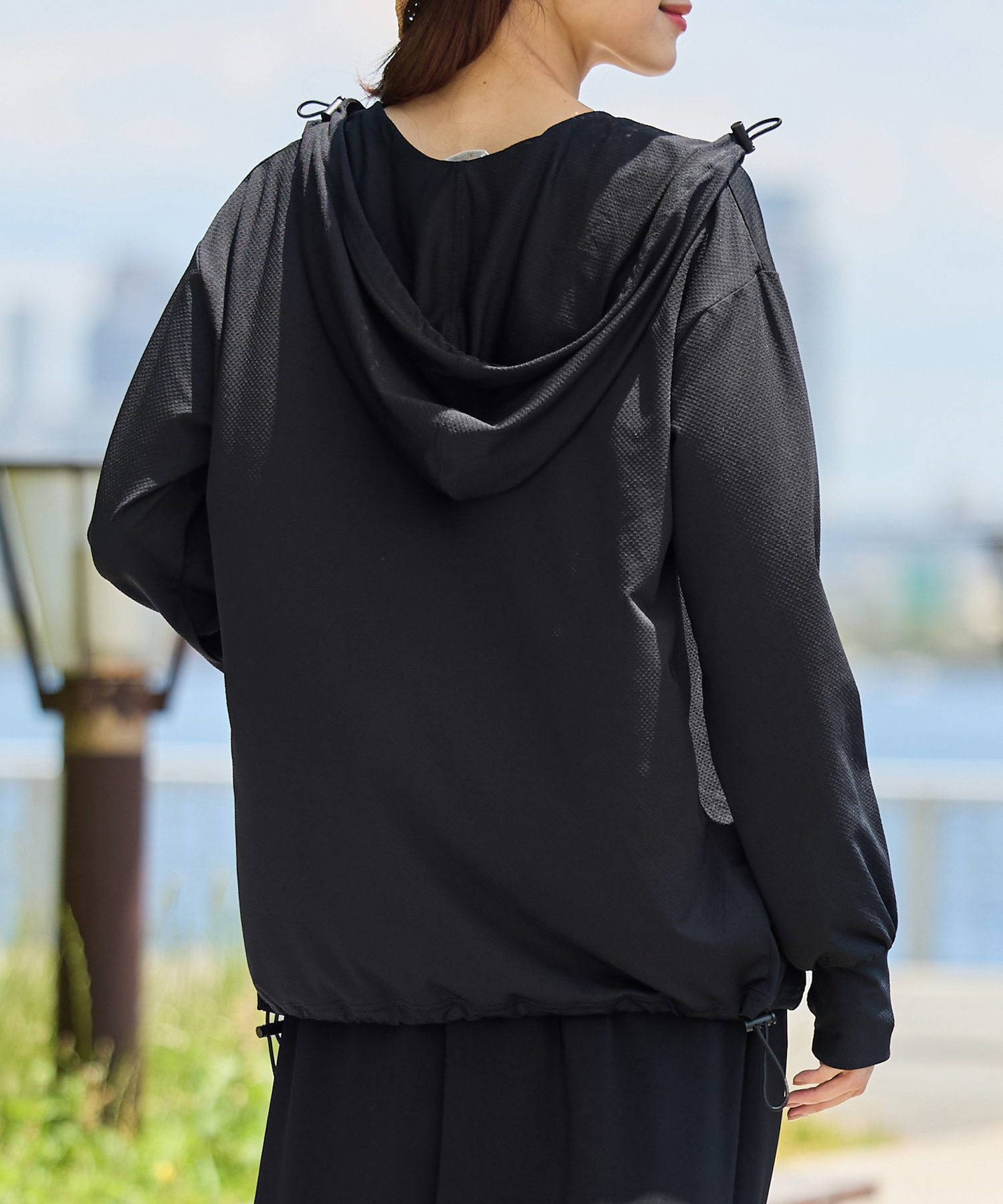 ラッシュガードパーカー ラッシュガード 紫外線対策 指穴