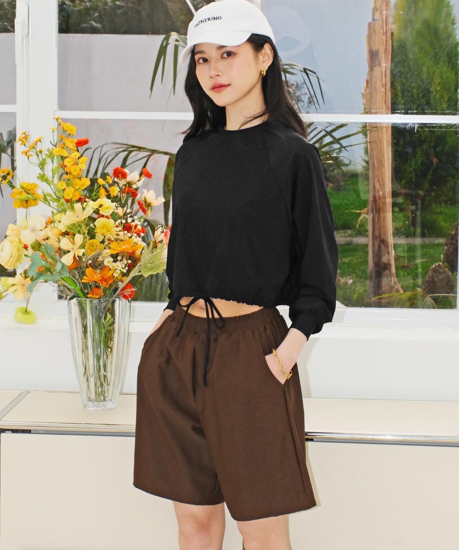 オシャレボ ネイビー ドット柄 水着・ラッシュガードセット Lサイズ オシャレボ ネイビー ドット柄 水着・ラッシュガードセット L