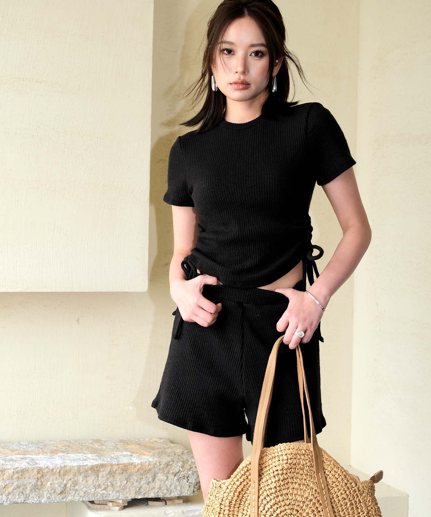 クーポン】オシャレボ OSYAREVO 【ネット限定】リブニット