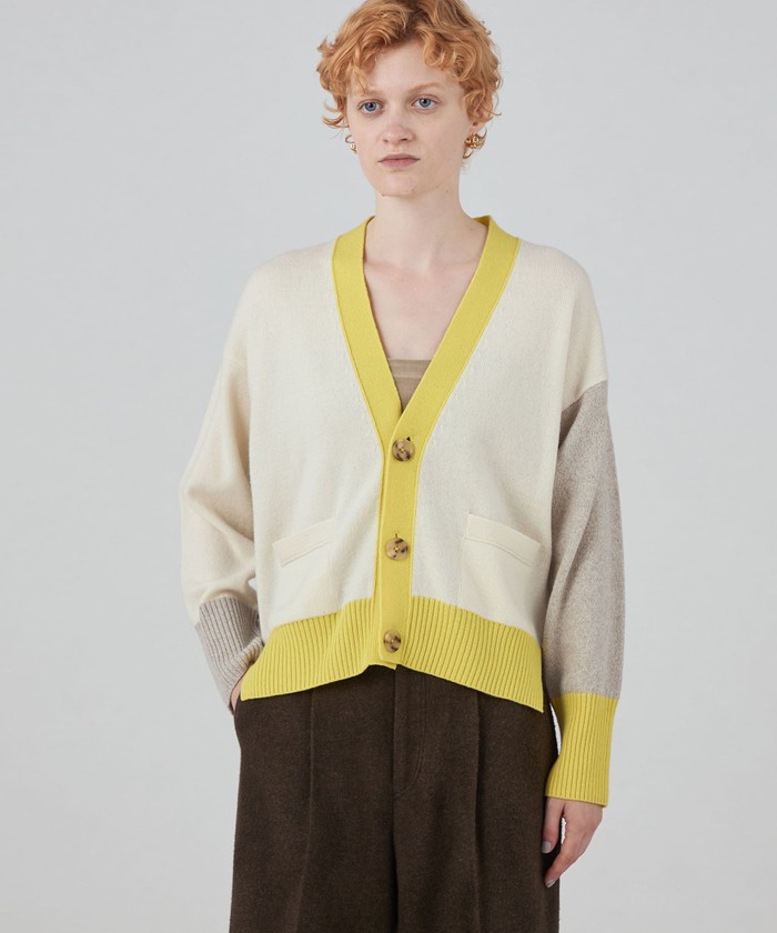 NZ LAMB 9G Vネックカーディガン(506605877) | MACPHEE(MACPHEE