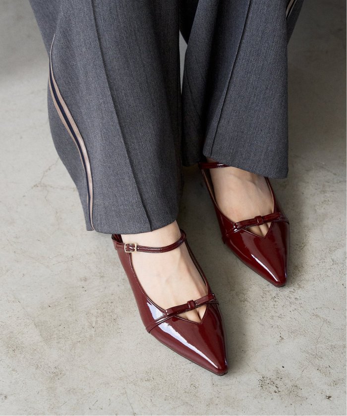 セール 30%OFF】3.5cmリボンストラップミュール(506606909) | ル