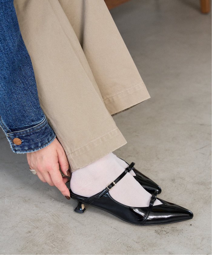 セール 30%OFF】3.5cmリボンストラップミュール(506606909) | ル