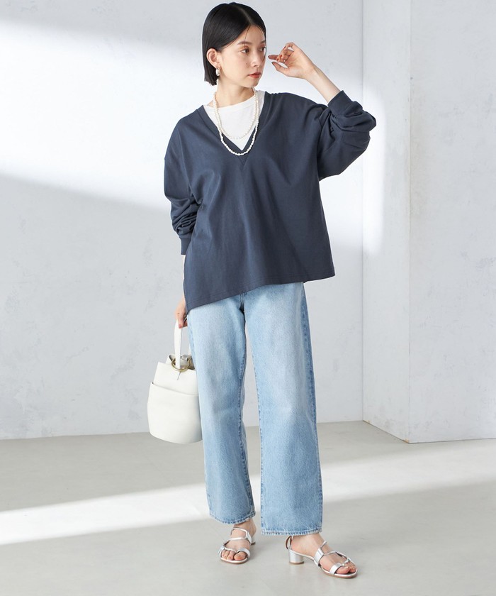 セール 30%OFF】【SHIPS別注】onit:〈手洗い可能〉ディープ V