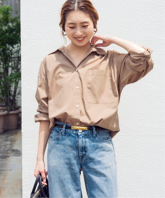 Spick＆Span シャツ ブラウス 「追加」50コットンオーバーシャツ