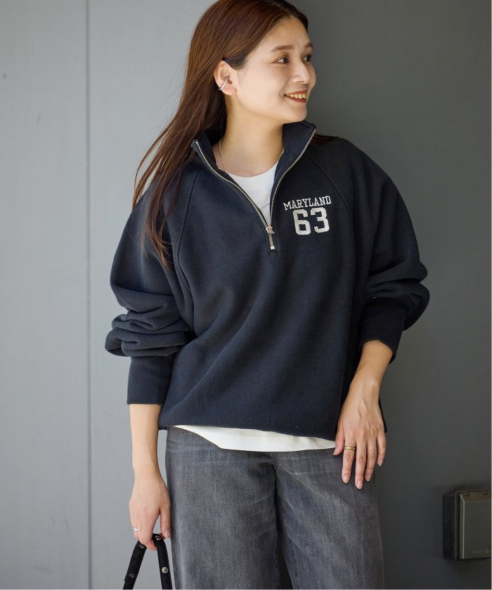セール 30%OFF】別注【CHAMPION/チャンピオン】ハーフジップロゴ
