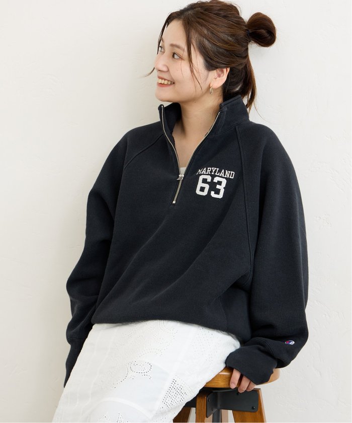 セール 30%OFF】別注【CHAMPION/チャンピオン】ハーフジップロゴ セール 30%OFF】別注【CHAMPION/チャンピオン】ハーフジップロゴ