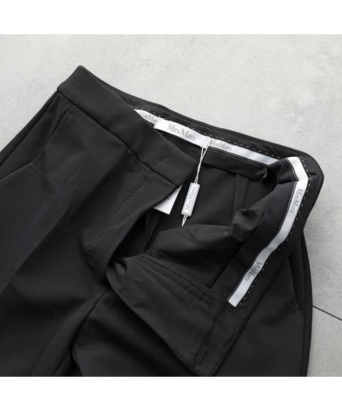Max Mara PEGNO ストレート フィット パンツ ブラック セール】マックスマーラ Max Mara MAX MARA クロップドパンツ