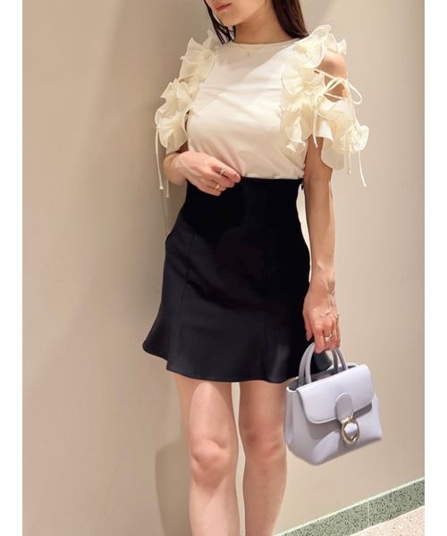 セール 50%OFF】ヘムフレアスカショーパン(506612565 セール 50%OFF】ヘムフレアスカショーパン(506612565