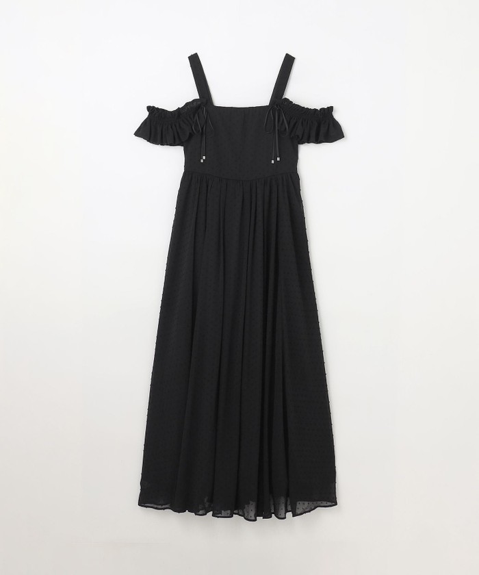 セール 50%OFF】ドットジャガードノースリーブワンピース