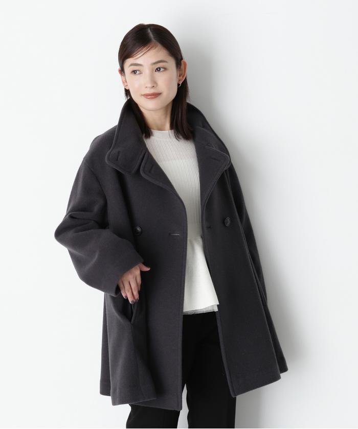 セール 30%OFF】スタンドネックミドルコート 24AW(506514596 セール 30%OFF】スタンドネックミドルコート 24AW(506514596