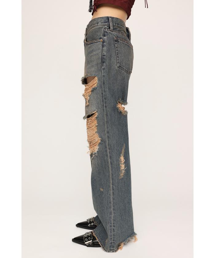 セール】L/W TORE IT UP FLARE JEANS ローウエスト トアー