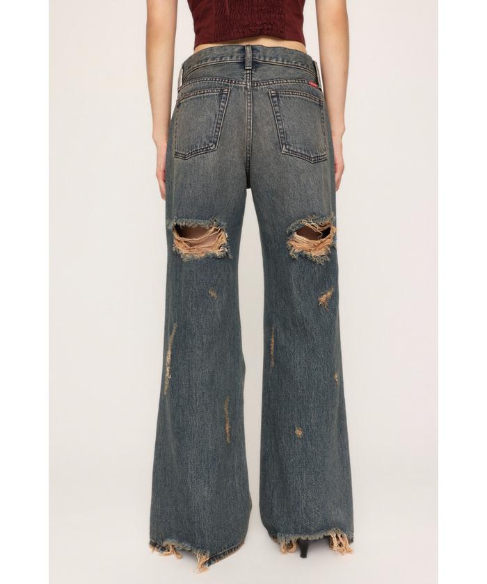 セール】L/W TORE IT UP FLARE JEANS ローウエスト トアー