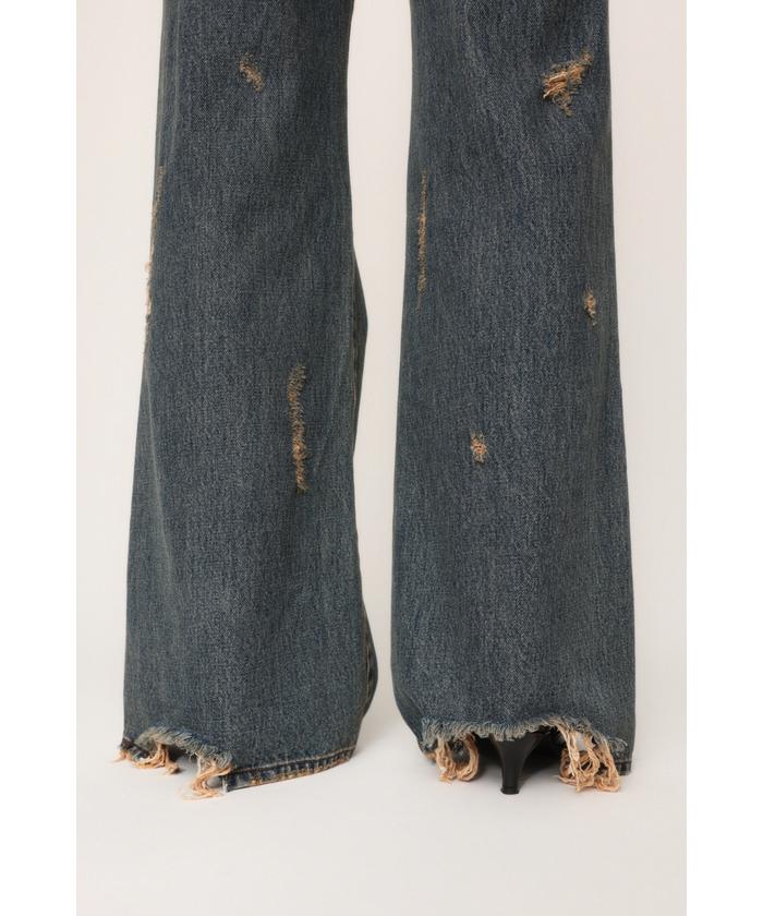 L／W TORE IT UP FLARE JEANS－B(506616098) | スライ(SLY) - d