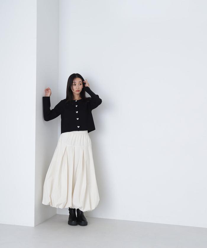 楽天市場】ハートボタンニットジャケット NATURAL BEAUTY BASIC