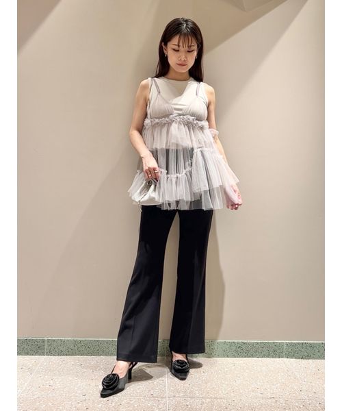 セール 50%OFF】チュールキャミレイヤードトップス(506632799 セール 50%OFF】チュールキャミレイヤードトップス(506632799
