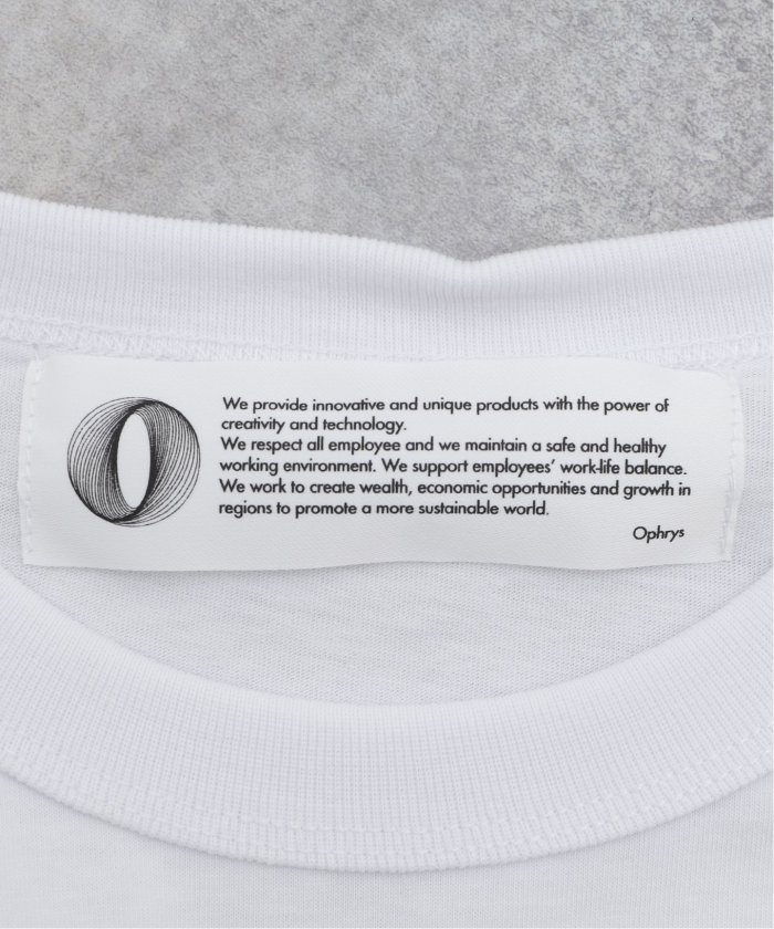 新品Ophrys ホワイト Tシャツ セール】Ophrys (オフリス) Head Set T－Shirt OP24SS05